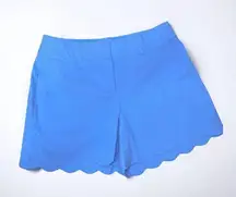 Lane Bryant Allie Blue Scalloped Stretch Shorts 14