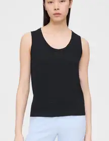 Easy Tank Top in Slub Cotton Black