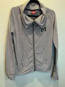 University Of Michigan Wolverines Full Zip Up Jacket  Womens Large Colosseum