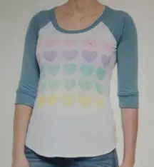 CHASER RAINBOW HEART VINTAGE TEE