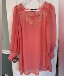 AX Paris Pink Embellished Mini Dress Relaxed Fit