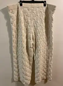 Ivory White Rachel Comey x Target Cable‎ Knit Sweater Pants Size 3X Palazzo