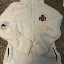 Fuzzy Ohio State Zip up