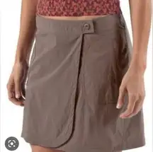 Patagonia Brown Solimar Skirt Wrap Skort Earthenware