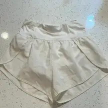 Love tree small white running shorts