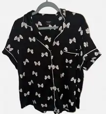 Kate Spade Black and White Bow Pajama Set