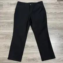 Christopher & Banks Signature Slimming Black Stretchy Pants Women's Sz 16 Short