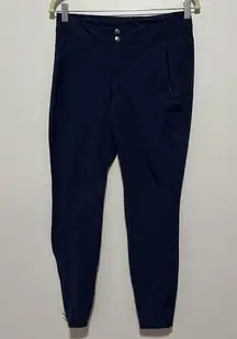 Kuhl  Navy Blue Nylon Outdoor Athletic Zipper Ankle Pockets Pants Size 6 Regular