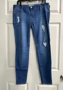 Altar'd State Women Rustic Repair Blue Jeans - Size 31/13 - VGUC