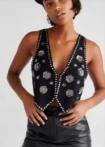 RARE- Free People Shivonne Embellished Vest