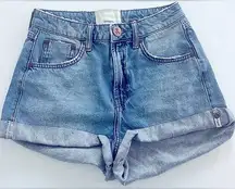 ONETEASPOON 100% Cotton High-waist Jeans Shorts Size 26