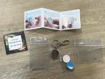 Keychain with essential oil inserts. Add essential oils and carry with you