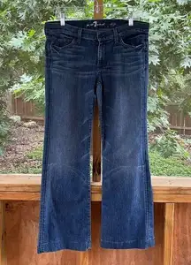 7 For All Mankind Women's Dojo Jeans Wide Leg Medium Wash Size 31