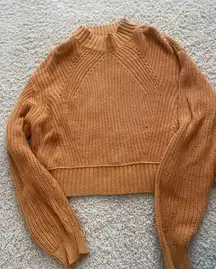 Aeropostale Yellow Mustard Knit Sweater 