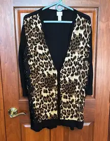 Chico’s size 3 sweater tiger print