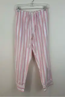 Serena & Lily Pink and White Striped Lounge Pants Size Small