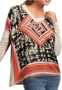 A1 - CAbi 100% Silk front/Rayon Back Lightweight Sweater Size Small