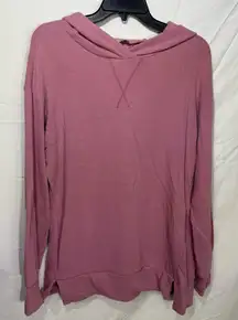 ANDREE BY UNIT Mauve Lightweight Hoodie Shirt Size 1X