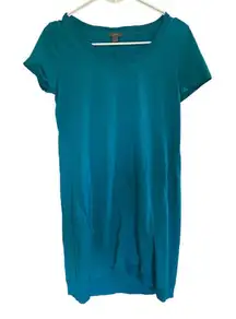 J. Jill t shirt dress shirt sleeve small petite blue