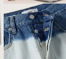 NWT Mango MNG High Rise Straight Leg Jean Size 32 or US 1