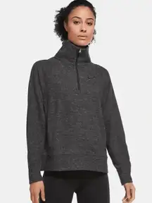 Nike Therma-Fit Knit Pullover Sweater Top Charcoal Gray Women’s Size M