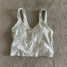 Lululemon align tank top white leopard