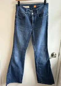 Pilcro High‎ Rise Stretchy Bootcut Jeans size 27 staple layered transitional