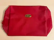Christian Dior Parfums Red Nylon Travel Make-Up Bag