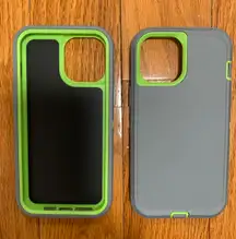 iPhone 12Pro Max 360 Shock Defender Case-Gray/Green