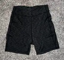 Ododos Black Biker Shorts Women’s XL – High Waist Stretch Compression Yoga Short