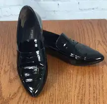 Paul Green Black Patent Leather PointedToe Loafers Size 5.5