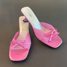 . Nordstrom Label Pink Bow Heels