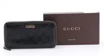 Gucci sima Leather Zippy Wallet with Box | Serial No. 112724 2149