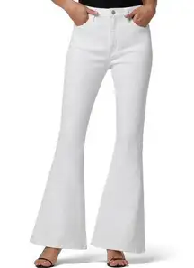 HUDSON Heidi Womens High Rise Flare Leg in White Size 29