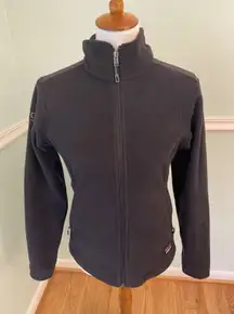 Patagonia S Black Women's Micro Synchilla Logo Jacket Gorpcore