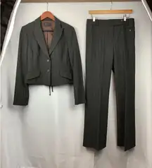 Women’s BCBG Maxazria Brown Suit Set Size M and Pant Size 10