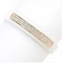 Vegan Leather Pave Bracelet