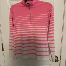 Lady Hagen Pink Quarter-Zip Pullover