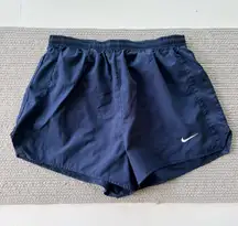 Nike Navy Blue High Rise Running Shorts Size Medium