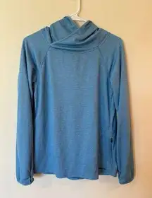 Patagonia Long Sleeve Pullover Hoodie Blue Women's Size Large Activewear