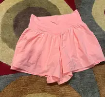 Offline by Aerie Light Pink Flowy Shorts Crossover Waistband Athletic Shorts M