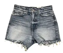 Lucky Brand So Lucky High Rise Cut-Off Frayed Hem Patch Shorts‎ Women Size 6/28