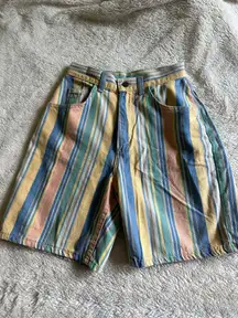 Lee Vintage  Jeans Shorts Striped SZ 24