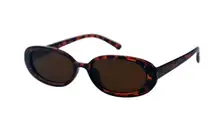 Tortoise shell oval sunglasses