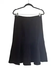 Donna Karan Black A-Line Triangle Seamed Skirt Size Medium