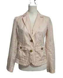 J. Crew Classic Twill Chino Light Pink Jacket. Small