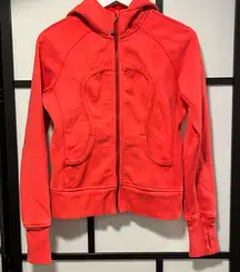 LULULEMON - FULL ZIP SCUBA HOODIE SWEATER WWIMENS SIZE 8 RASPBERRY PINK