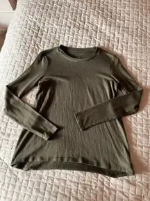 Soft & Sexy Plush Green Long Sleeve Top Size XS
