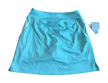Sigrid Olsen‎ Golf Skirt Athletic Quick Dry UPF 50 Aqua White Trim Size XS