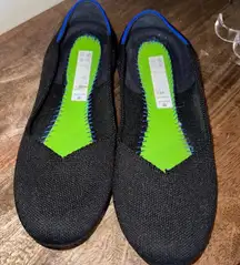 ROTHYS Black Knit Pointed Toe Flats Slip On Ballet Shoes Women US 8.5 Workwear